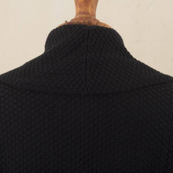 Alternate image for Knit Black Sweater Coat with Belt Constant Companion in Black