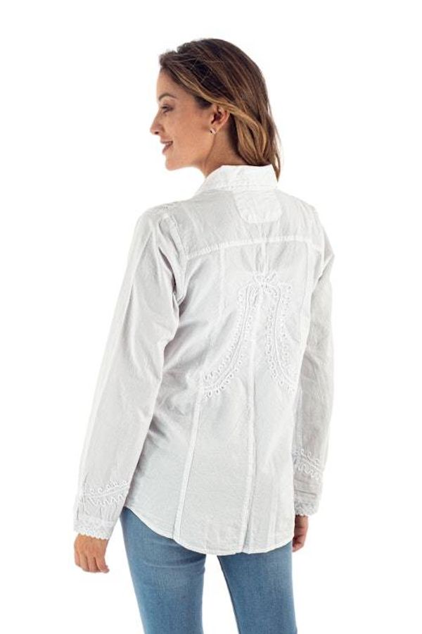 Alternate image for Lily of the Incas Button-front White Blouse Lily of the Incas