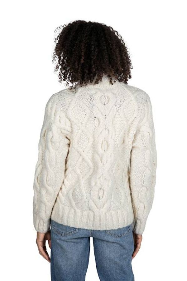 Alternate image for Knit Ivory Baby Alpaca and Wool Blend Pullover Sweater Heirloom