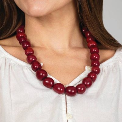Primary image for Beaded Statement Necklace Handcrafted in Colombia Tagua Beauty