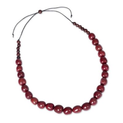 Alternate image for Beaded Statement Necklace Handcrafted in Colombia Tagua Beauty