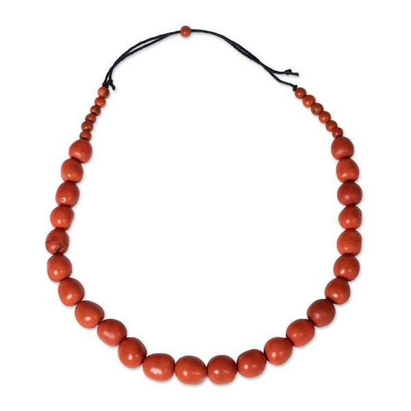 Alternate image for Beaded Statement Necklace Handcrafted in Colombia Tagua Beauty