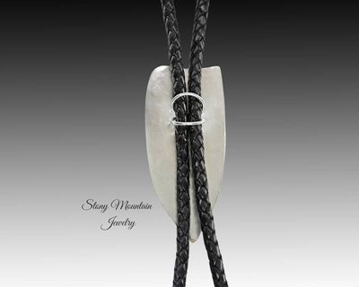 Alternate image for Designer Wedding Bolo Tie, Unique Modern Custom Shattuckite Wedding Bolo Tie, Sterling Silver Bolo Ties for Men or Women, Western Tie