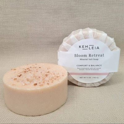 Primary image for Bloom Retreat Mineral Salt Soap | Geranium, Palmarosa & Frankincense