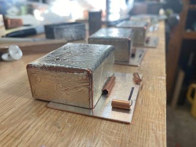 Alternate image for Teeny Tiny Silver Trinket Box w/Gemstone
