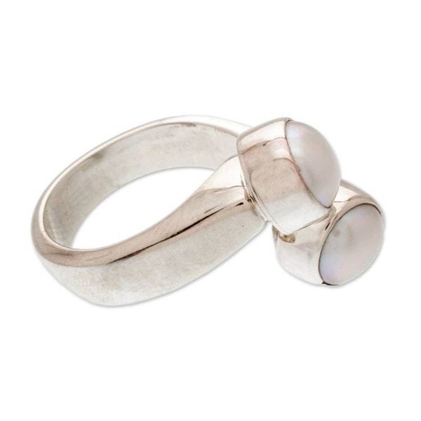Alternate image for Hand Made Taxco Silver and Pearl Ring Encounter