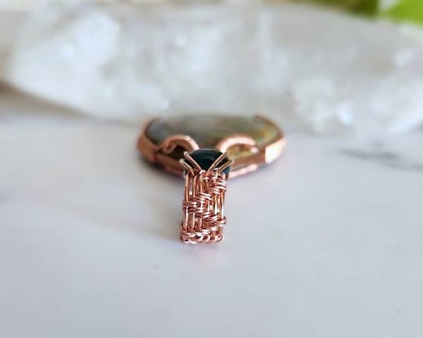 Alternate image for Fruit Jasper and Agate Copper Pendant