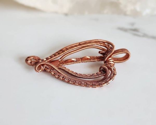 Alternate image for Copper Wire Wrapped Heart Pendant