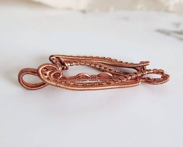 Alternate image for Copper Wire Wrapped Heart Pendant