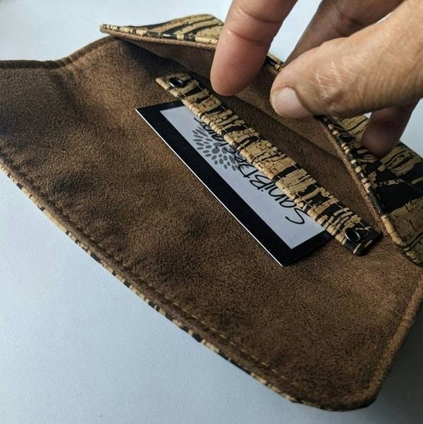 Alternate image for Wallet with Inner Card Pocket in Cork - My Simple Wallet