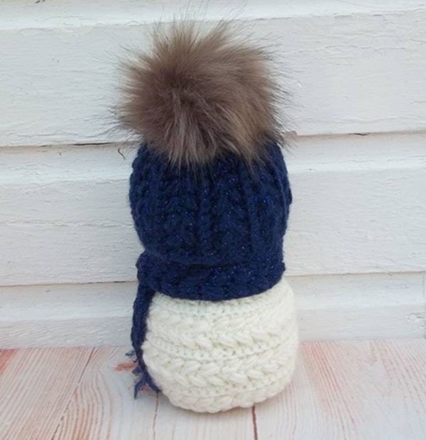 Alternate image for Cool Crochet Snowman in Blue