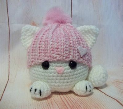 Alternate image for Amigurumi Fat Cat in Pink