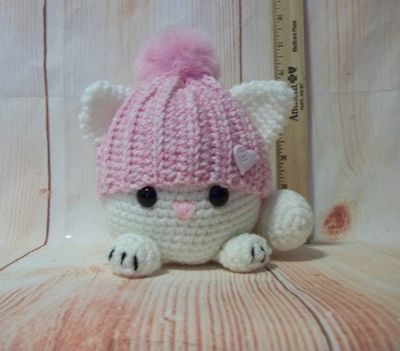 Alternate image for Amigurumi Fat Cat in Pink