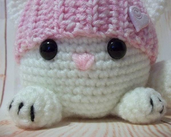 Alternate image for Amigurumi Fat Cat in Pink