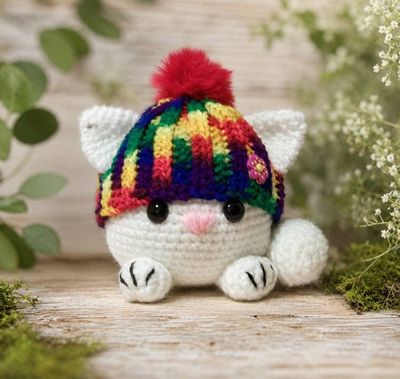 Primary image for Amigurumi Fat Cat in Rainbow