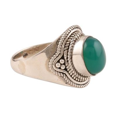 Alternate image for Sterling silver cocktail ring Verdant Meadow