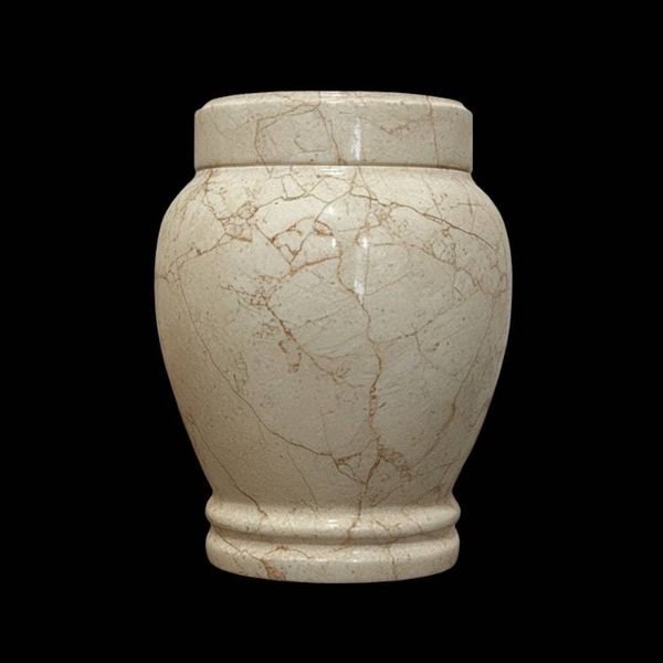Alternate image for Marble Cremation Urns for Human Adult Ashes | Handcrafted Natural Stone Funeral Urn with Secure Lid, Large & Extra-large Sizes