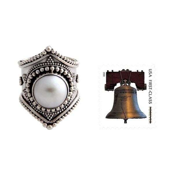 Alternate image for Pearl cocktail ring Glowing Cloud