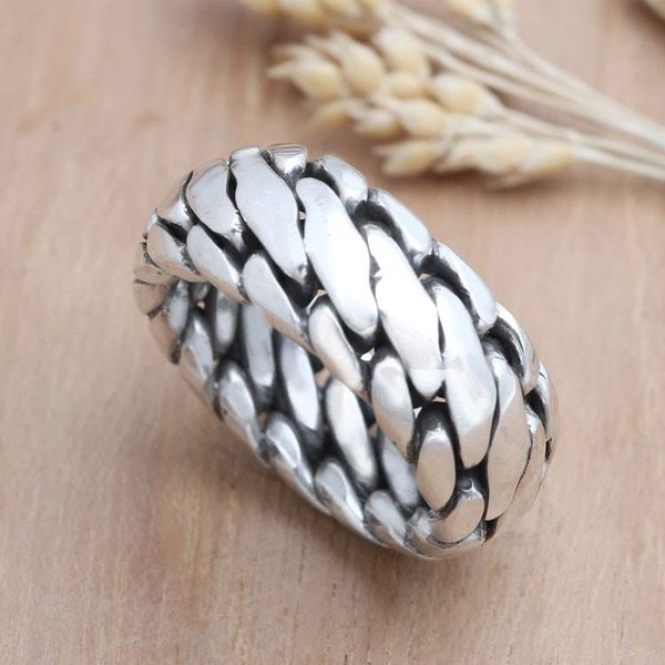 Alternate image for Mens Sterling Silver Band Ring Sanca Kembang Python