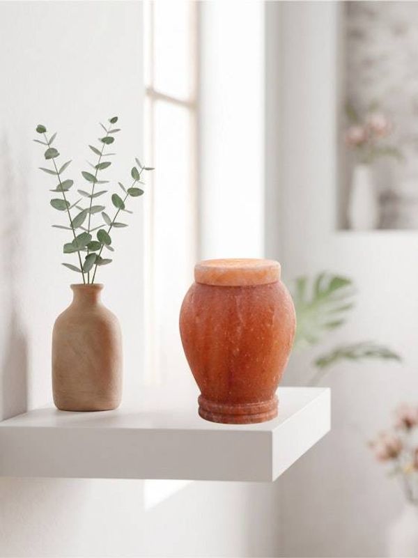 Alternate image for Mini Pink Himalayan Salt Keepsake Urns for Ashes | Eco Friendly Water Soluble Memorial Urn