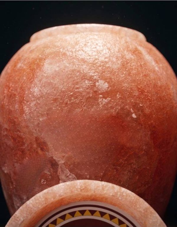 Alternate image for Mini Pink Himalayan Salt Keepsake Urns for Ashes | Eco Friendly Water Soluble Memorial Urn