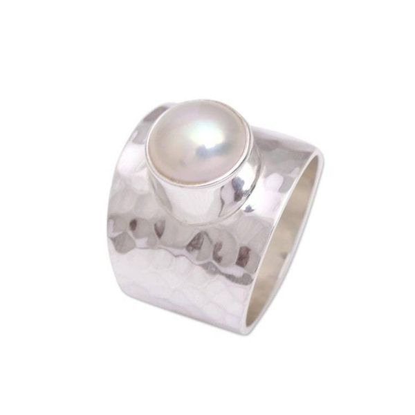Alternate image for Cultured Pearl Cocktail Ring Crafted in Indonesia Gleaming Fate