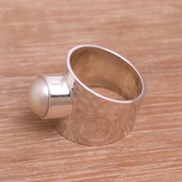 Alternate image for Cultured Pearl Cocktail Ring Crafted in Indonesia Gleaming Fate