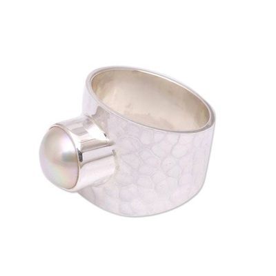 Alternate image for Cultured Pearl Cocktail Ring Crafted in Indonesia Gleaming Fate