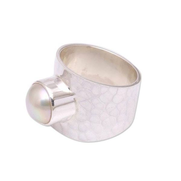Alternate image for Cultured Pearl Cocktail Ring Crafted in Indonesia Gleaming Fate