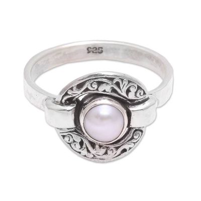 Alternate image for Circular Cultured Pearl Cocktail Ring from Java Circular Glow
