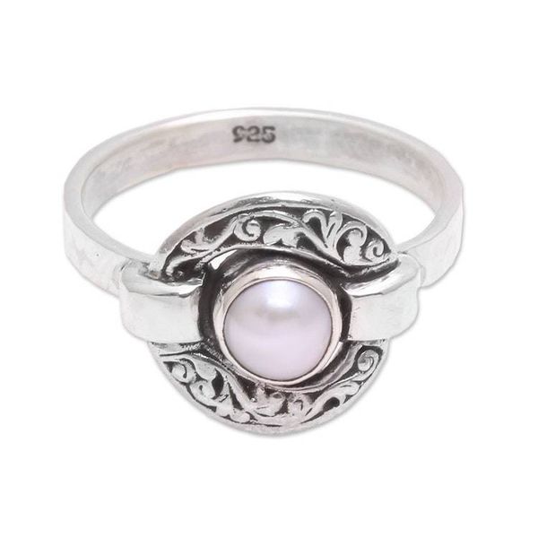 Alternate image for Circular Cultured Pearl Cocktail Ring from Java Circular Glow