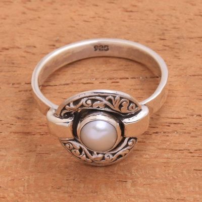 Alternate image for Circular Cultured Pearl Cocktail Ring from Java Circular Glow