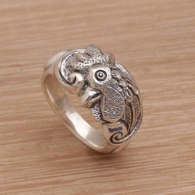 Primary image for Sterling Silver Rooster Ring from Indonesia Ayam Jago