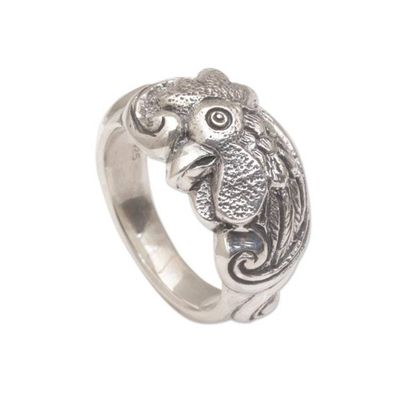 Alternate image for Sterling Silver Rooster Ring from Indonesia Ayam Jago