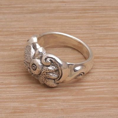 Alternate image for Sterling Silver Rooster Ring from Indonesia Ayam Jago