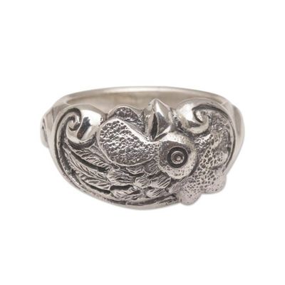 Alternate image for Sterling Silver Rooster Ring from Indonesia Ayam Jago