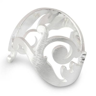 Alternate image for Sterling Silver Wrap Ring Unfurling