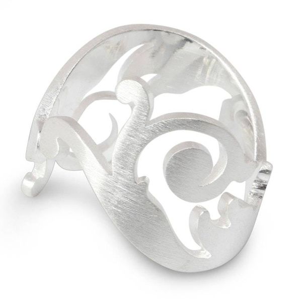 Alternate image for Sterling Silver Wrap Ring Unfurling