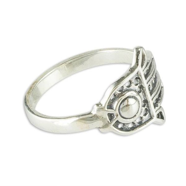 Alternate image for Sterling Silver Heart Hamsa Hand of Fatima Ring Fatimas Hand