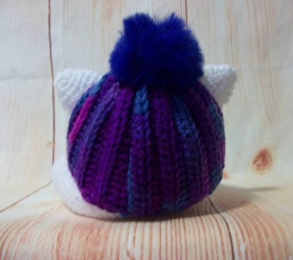 Alternate image for Amigurumi Fat Cat in Purple