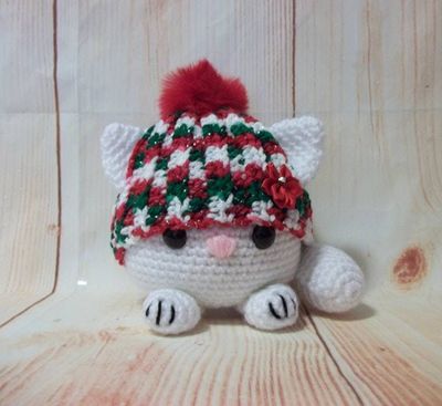 Alternate image for Amigurumi Fat Cat Christmas