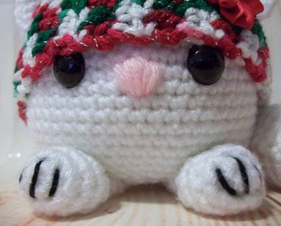 Alternate image for Amigurumi Fat Cat Christmas