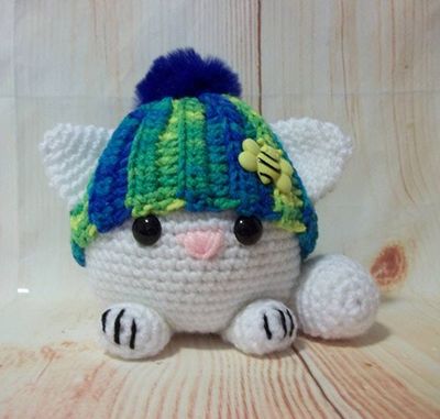 Alternate image for Amigurumi Fat Cat in Banana Berry