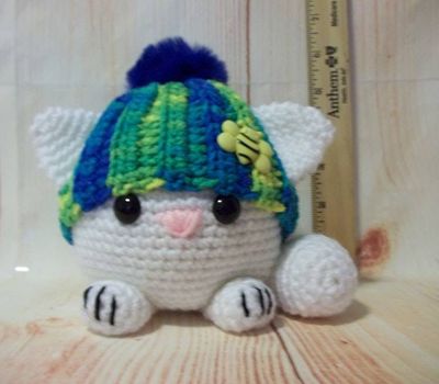 Alternate image for Amigurumi Fat Cat in Banana Berry