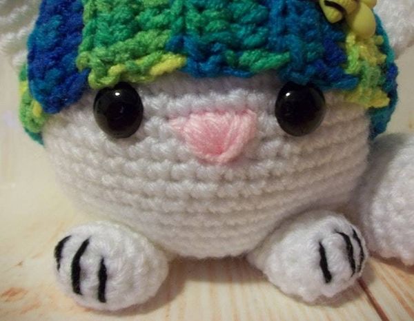 Alternate image for Amigurumi Fat Cat in Banana Berry