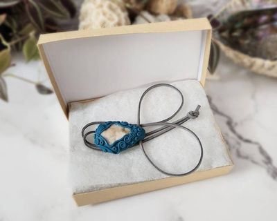 Alternate image for Druzy Quartz Gemstone Polymer Clay Pendant