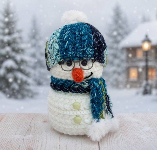 Alternate image for Cool Crochet Snowman Nova Scotian Sky