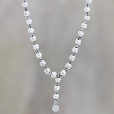 Primary image for Long Sterling Silver Y-Necklace On Reflection