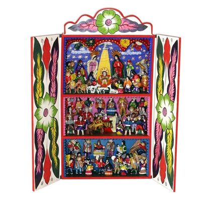 Primary image for Hand Crafted Andean Wood Bullfight Retablo Andean Bullfight