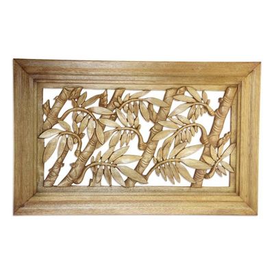 Alternate image for Wood relief panel Bamboo Thicket